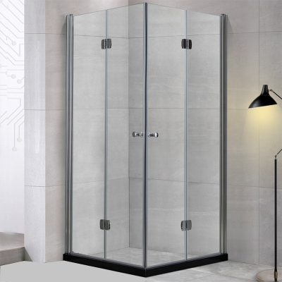 Square hinge shower cabin